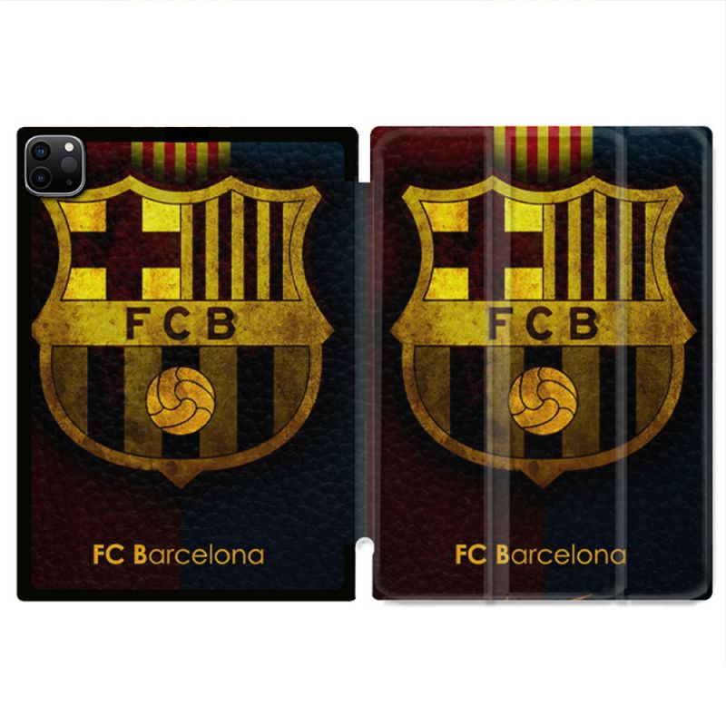 Coque Renforcée Pour Ipad Air 11 M2 2024 Foot FC Barcelone Vintage