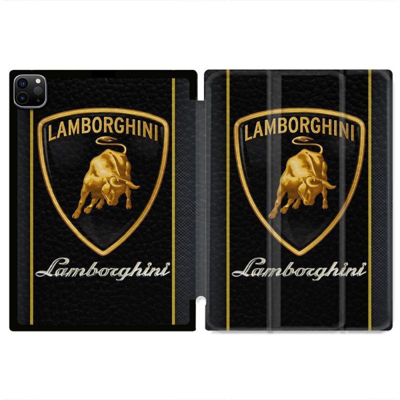 Coque Renforcée Pour Ipad Air 11 M2 2024 Lamborghini Carbone