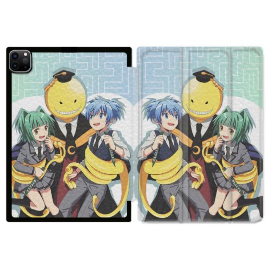 Coque Renforcée Pour Ipad Air 11 M2 2024 Manga Assassination Classroom Kuro Trio