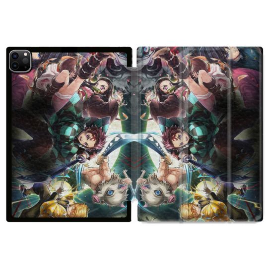 Coque Renforcée Pour Ipad Air 11 M2 2024 Manga Demon Slayer Groupe