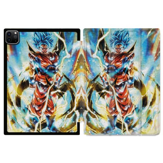Coque Renforcée Pour Ipad Air 11 M2 2024 Manga Dragon Ball Sangoku Blanc