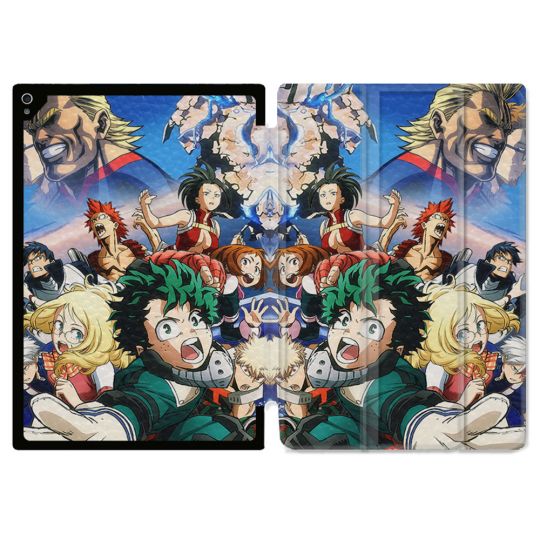 Coque Renforcée Pour Ipad Air 11 M2 2024 Manga My Hero Academia Affiche
