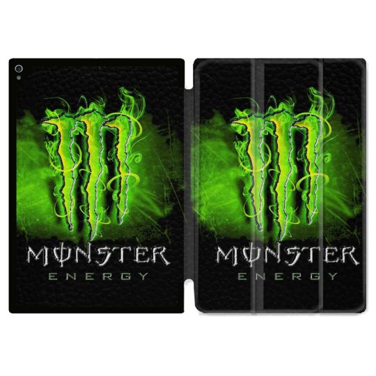 Coque Renforcée Pour Ipad Air 11 M2 2024 Monster Energy Vert