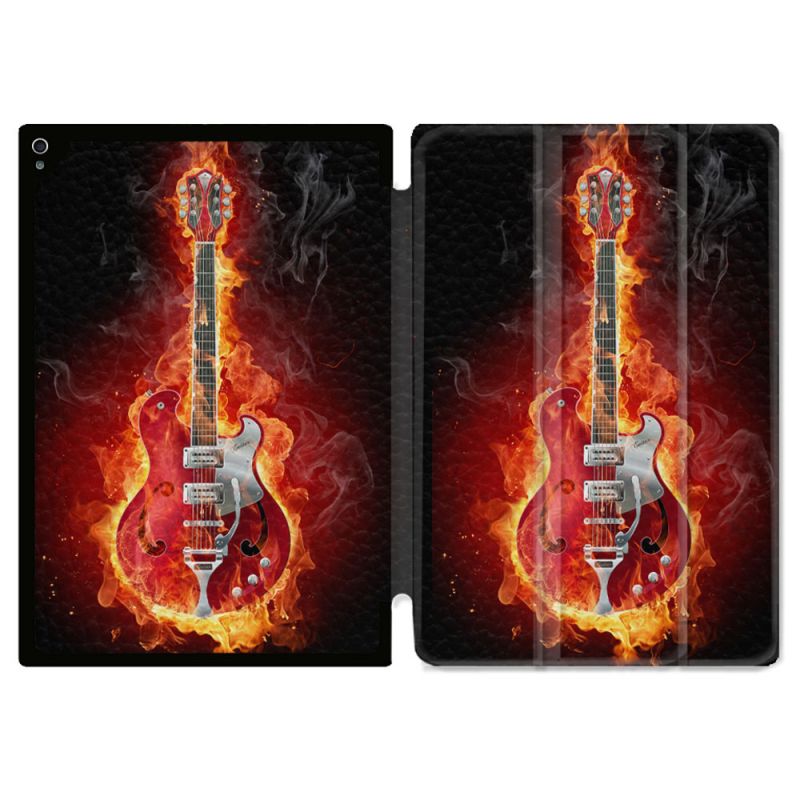 Coque Renforcée Pour Ipad Air 11 M2 2024 Musique Guitare Electrique