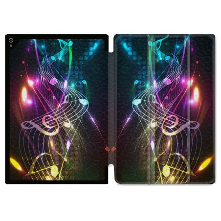 Coque Renforcée Pour Ipad Air 11 M2 2024 Musique Partition Multicolore