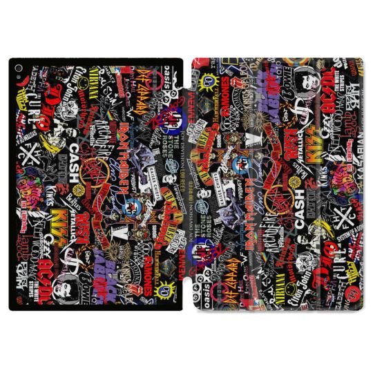 Coque Renforcée Pour Ipad Air 11 M2 2024 Musique Rock Groupe