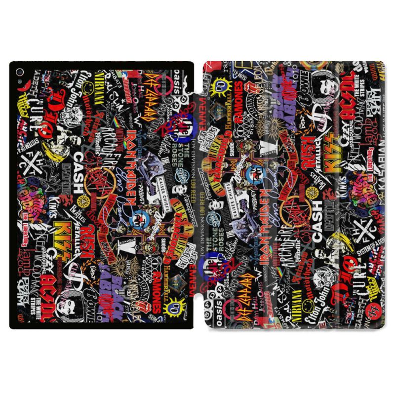 Coque Renforcée Pour Ipad Air 11 M2 2024 Musique Rock Groupe