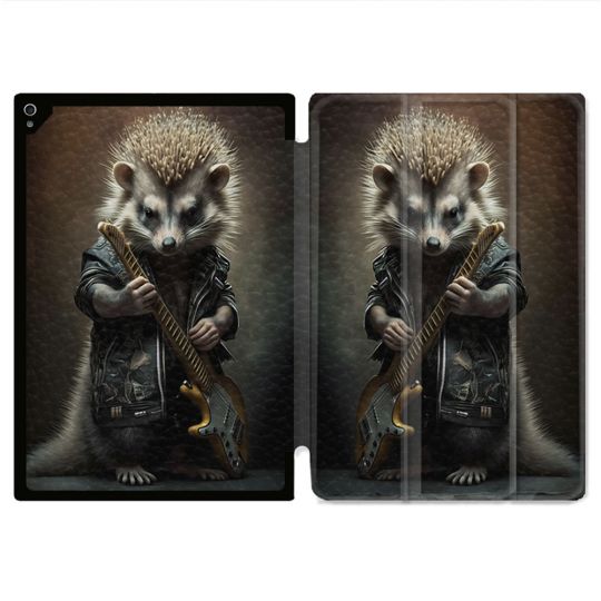 Coque Renforcée Pour Ipad Air 11 M2 2024 Musique Rock Herisson