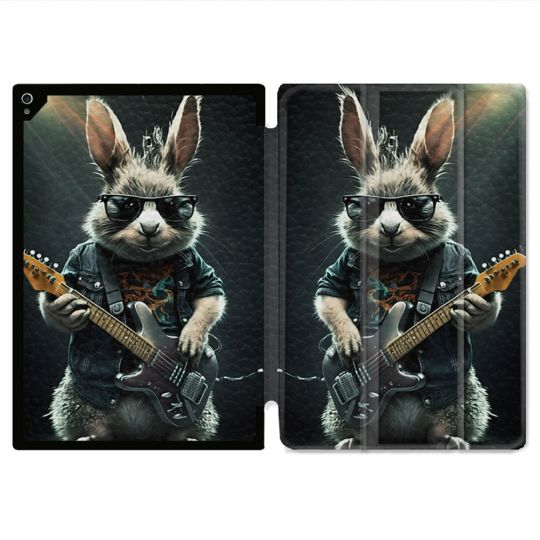 Coque Renforcée Pour Ipad Air 11 M2 2024 Musique Rock Lapin