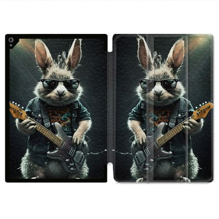 Coque Renforcée Pour Ipad Air 11 M2 2024 Musique Rock Lapin