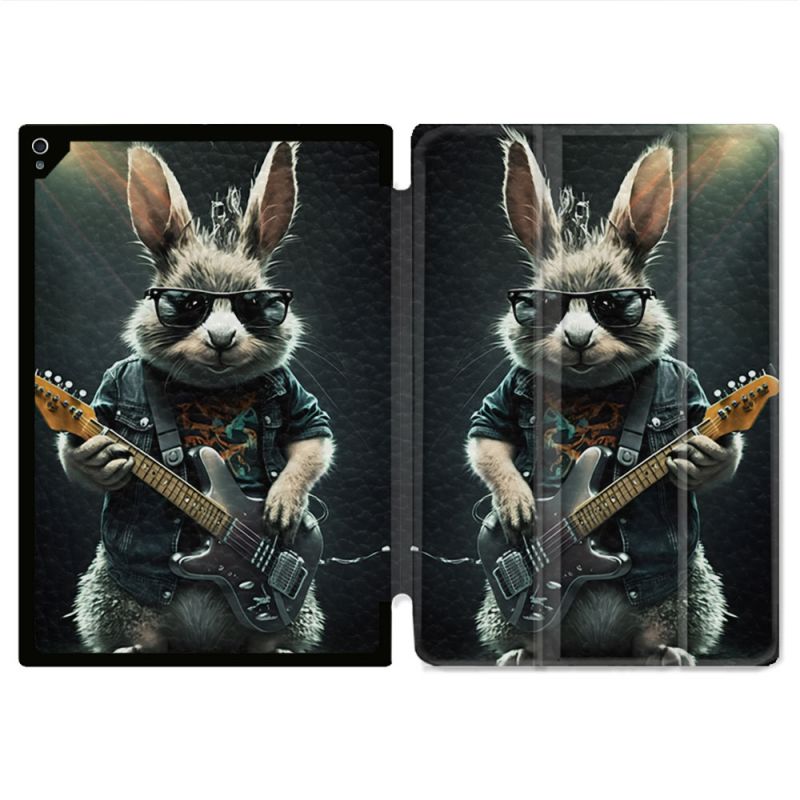 Coque Renforcée Pour Ipad Air 11 M2 2024 Musique Rock Lapin