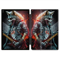 Coque Renforcée Pour Ipad Air 11 M2 2024 Musique Rock Loup