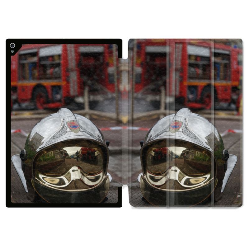 Coque Renforcée Pour Ipad Air 11 M2 2024 Pompier Casque Camion