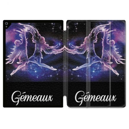 Coque Renforcée Pour Ipad Air 11 M2 2024 Signe Zodiaque 2 Gémeaux