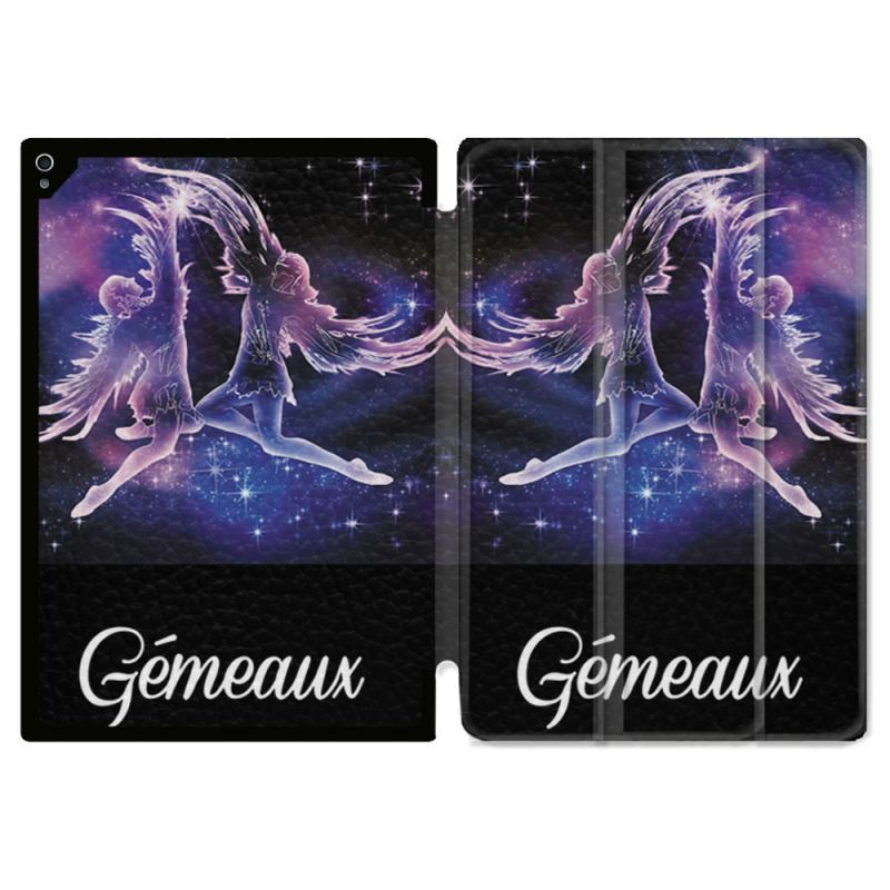 Coque Renforcée Pour Ipad Air 11 M2 2024 Signe Zodiaque 2 Gémeaux