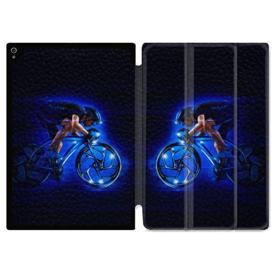 Coque Renforcée Pour Ipad Air 11 M2 2024 Sport Cyclisme Bleu