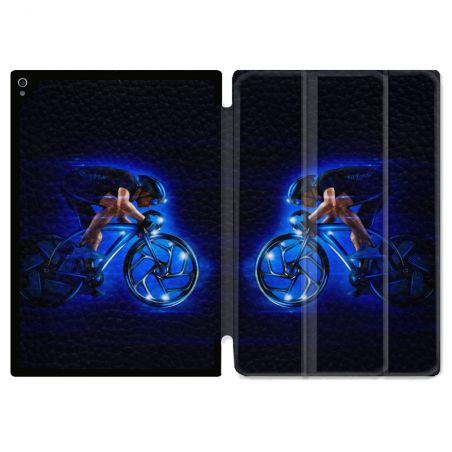 Coque Renforcée Pour Ipad Air 11 M2 2024 Sport Cyclisme Bleu
