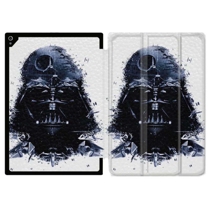 Coque Renforcée Pour Ipad Air 11 M2 2024 Star Wars - Dark Vador Blanc
