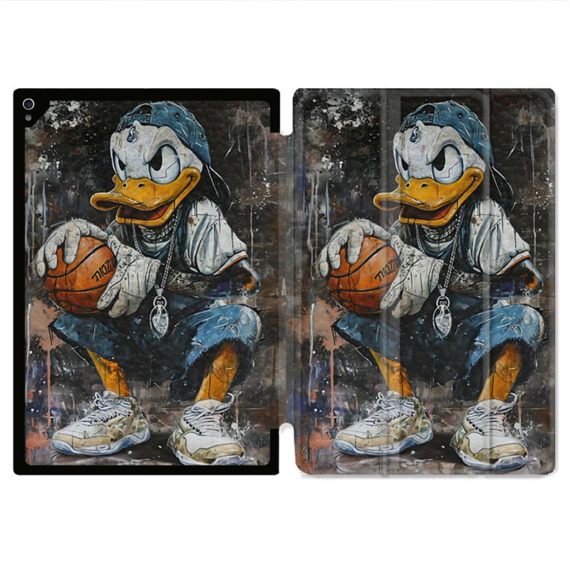 Coque Renforcée Pour Ipad Air 11 M2 2024 Street Art Donald Duck
