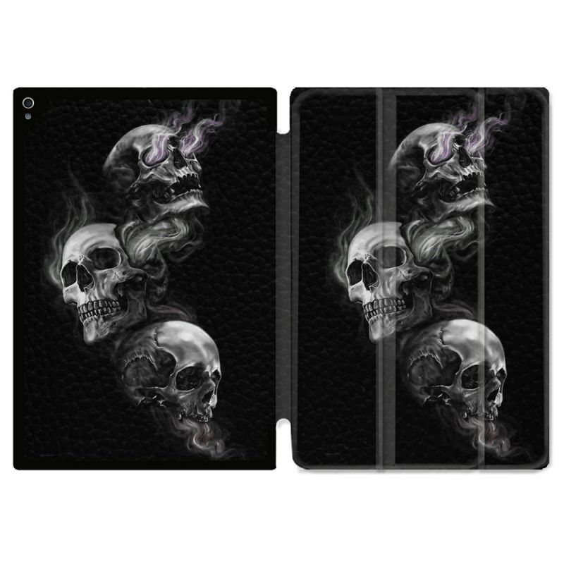 Coque Renforcée Pour Ipad Air 11 M2 2024 Tete de Mort Triple