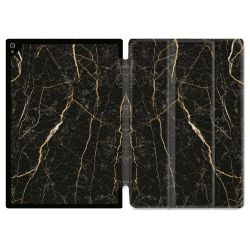 Coque Renforcée Pour Ipad Air 11 M2 2024 Texture Marbre Noir