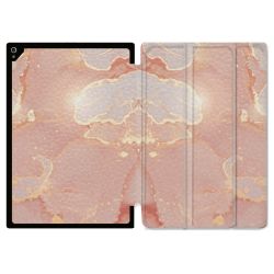 Coque Renforcée Pour Ipad Air 11 M2 2024 Texture Marbre Rose