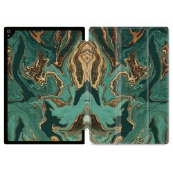 Coque Renforcée Pour Ipad Air 11 M2 2024 Texture Marbre Vert