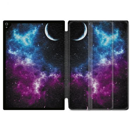 Coque Renforcée Pour Ipad Air 11 M2 2024 Univers Bleu Violet