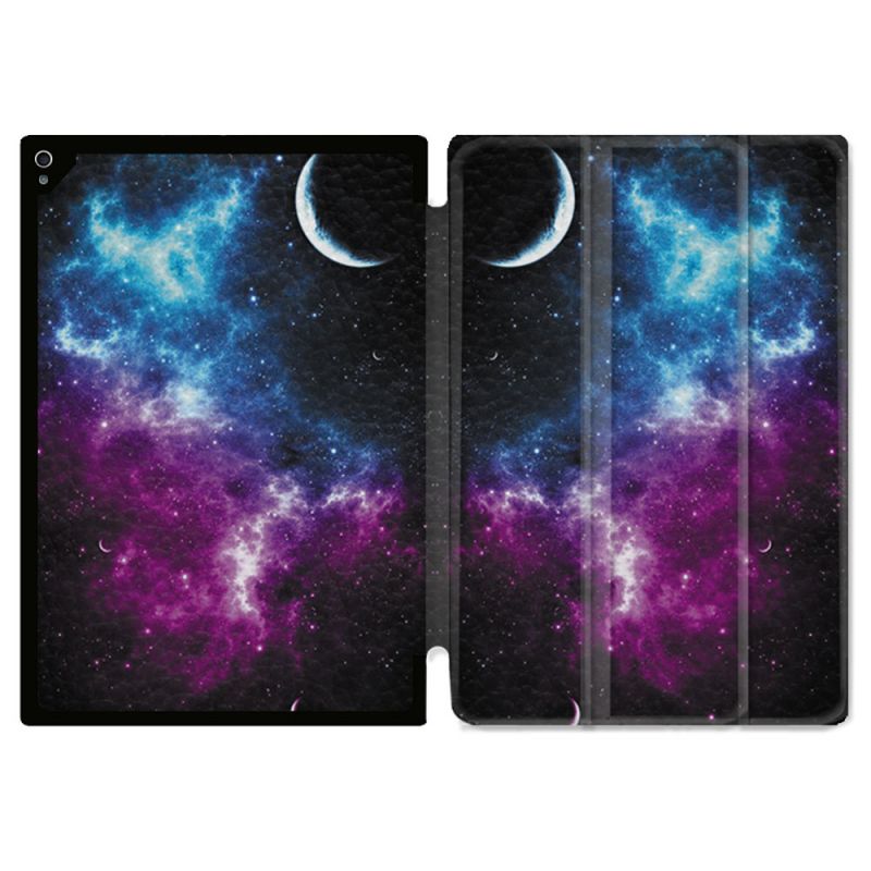 Coque Renforcée Pour Ipad Air 11 M2 2024 Univers Bleu Violet