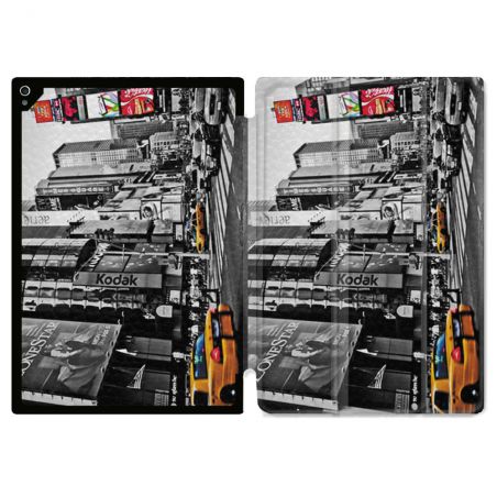 Coque Renforcée Pour Ipad Air 11 M2 2024 Voyage Amerique USA New York Taxi