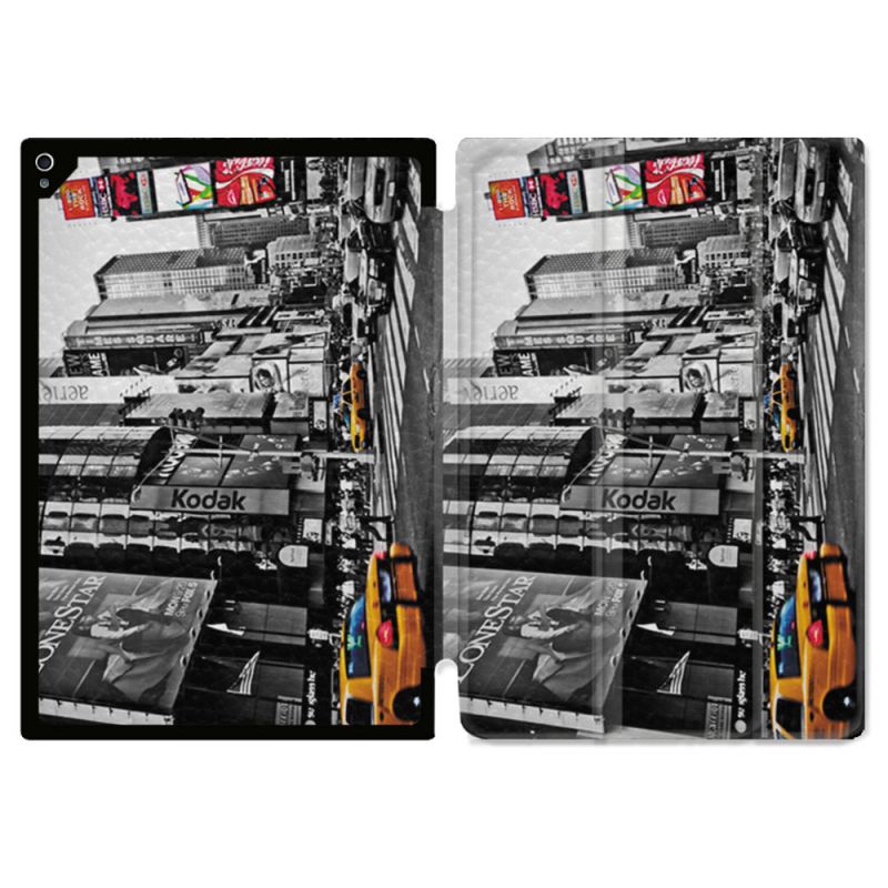 Coque Renforcée Pour Ipad Air 11 M2 2024 Voyage Amerique USA New York Taxi