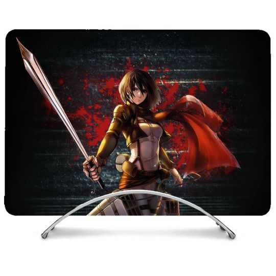 Coque Intégrale Pour MacBook Pro M4 16 Pouces Manga Attaque Titans Mikasa