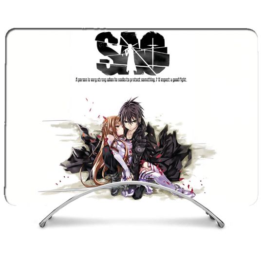 Coque Intégrale Pour MacBook Pro M4 16 Pouces Manga SAO sword Art Online Blanc