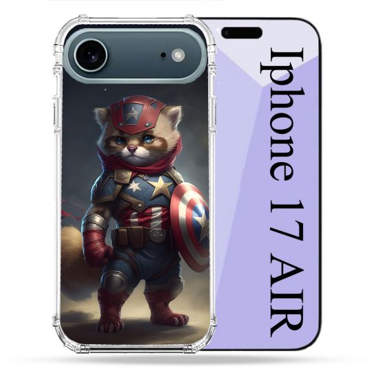 Coque Renforcée Magsafe Pour Iphone 17 Air Animal Chat America