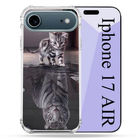Coque Renforcée Magsafe Pour Iphone 17 Air Animal Chat Reflet