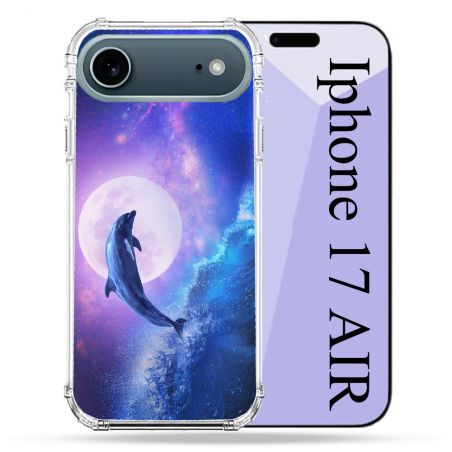 Coque Renforcée Magsafe Pour Iphone 17 Air Animal Dauphin Vague
