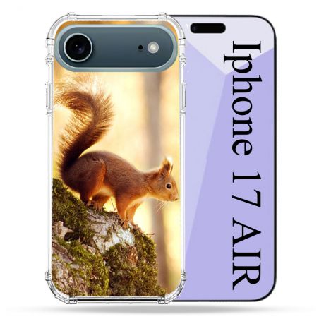 Coque Renforcée Magsafe Pour Iphone 17 Air Animal Ecureuil Bois