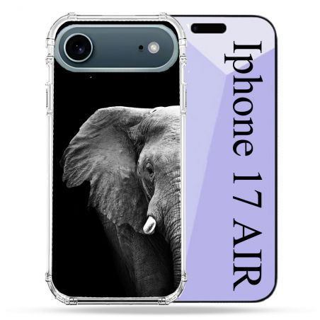 Coque Renforcée Magsafe Pour Iphone 17 Air Animal Elephant Noir