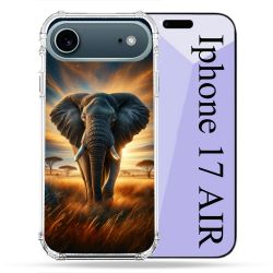 Coque Renforcée Magsafe Pour Iphone 17 Air Animal Elephant Savane