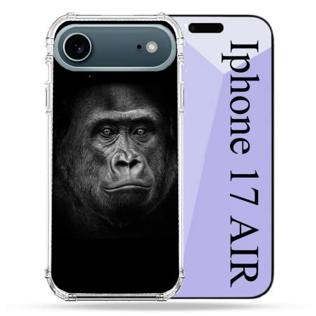 Coque Renforcée Magsafe Pour Iphone 17 Air Animal Gorille Noir