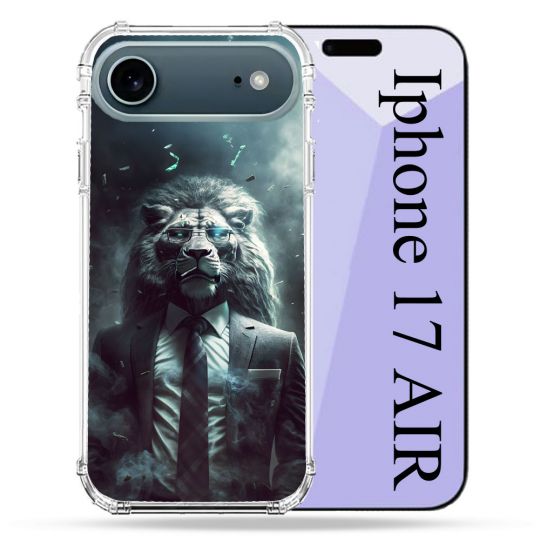 Coque Renforcée Magsafe Pour Iphone 17 Air Animal Lion Business