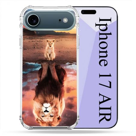 Coque Renforcée Magsafe Pour Iphone 17 Air Animal Lion Reflet