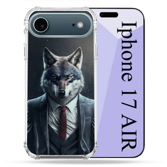 Coque Renforcée Magsafe Pour Iphone 17 Air Animal Loup Business