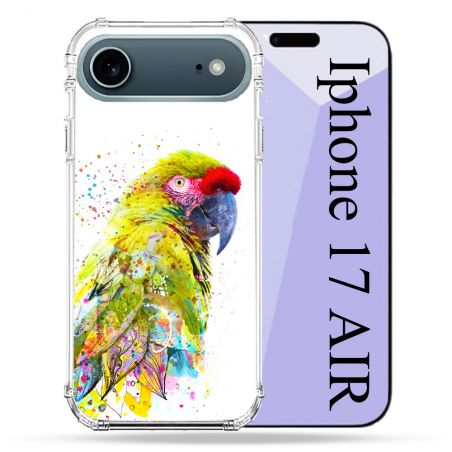 Coque Renforcée Magsafe Pour Iphone 17 Air Animal Perroquet Jaune