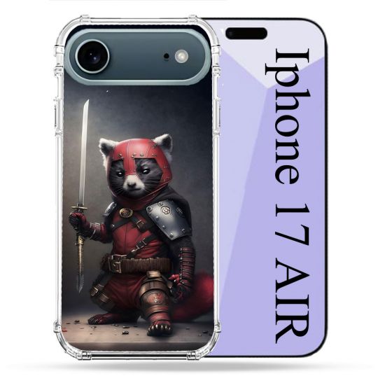 Coque Renforcée Magsafe Pour Iphone 17 Air Animal Raton Samouraï