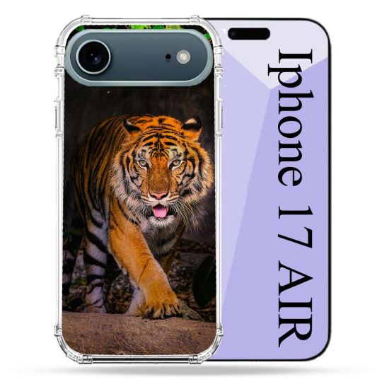 Coque Renforcée Magsafe Pour Iphone 17 Air Animal Tigre Jungle