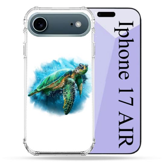 Coque Renforcée Magsafe Pour Iphone 17 Air Animal Tortue Blanche multicolore
