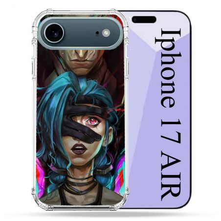 Coque Renforcée Magsafe Pour Iphone 17 Air Arcane Jinx Bleu