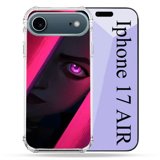 Coque Renforcée Magsafe Pour Iphone 17 Air Arcane Jinx Rose