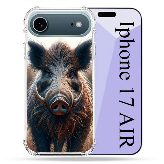 Coque Renforcée Magsafe Pour Iphone 17 Air Chasse Sanglier Attaque